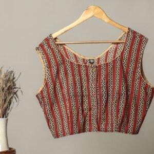 Handmade Block Print Cotton for Women ? Ethnic Floral Printed Top with Long Sleeves