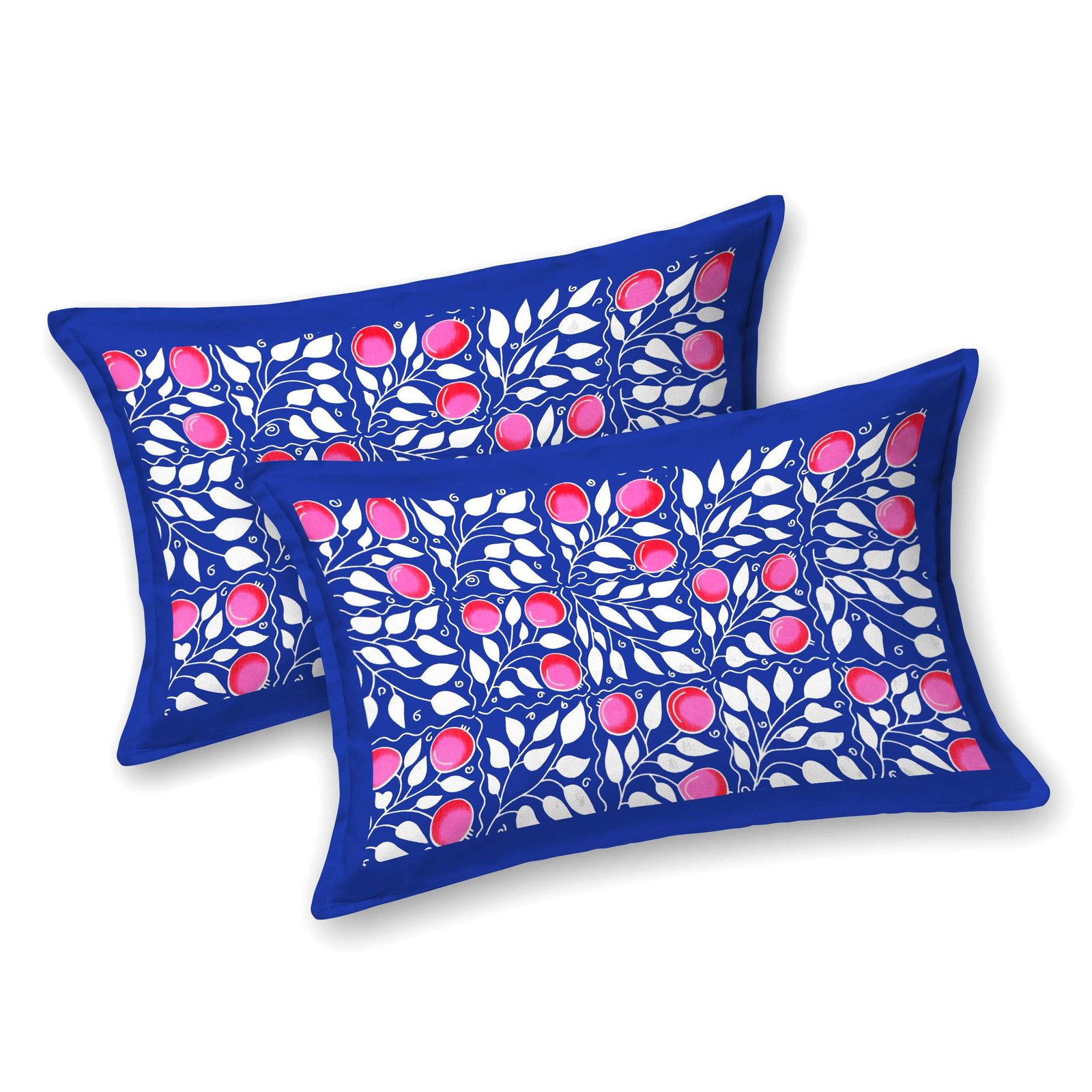 Rajasthani Traditionally Printed Cotton Doublebed Bedsheet With Pack of 2 Pillow Covers - Image 3